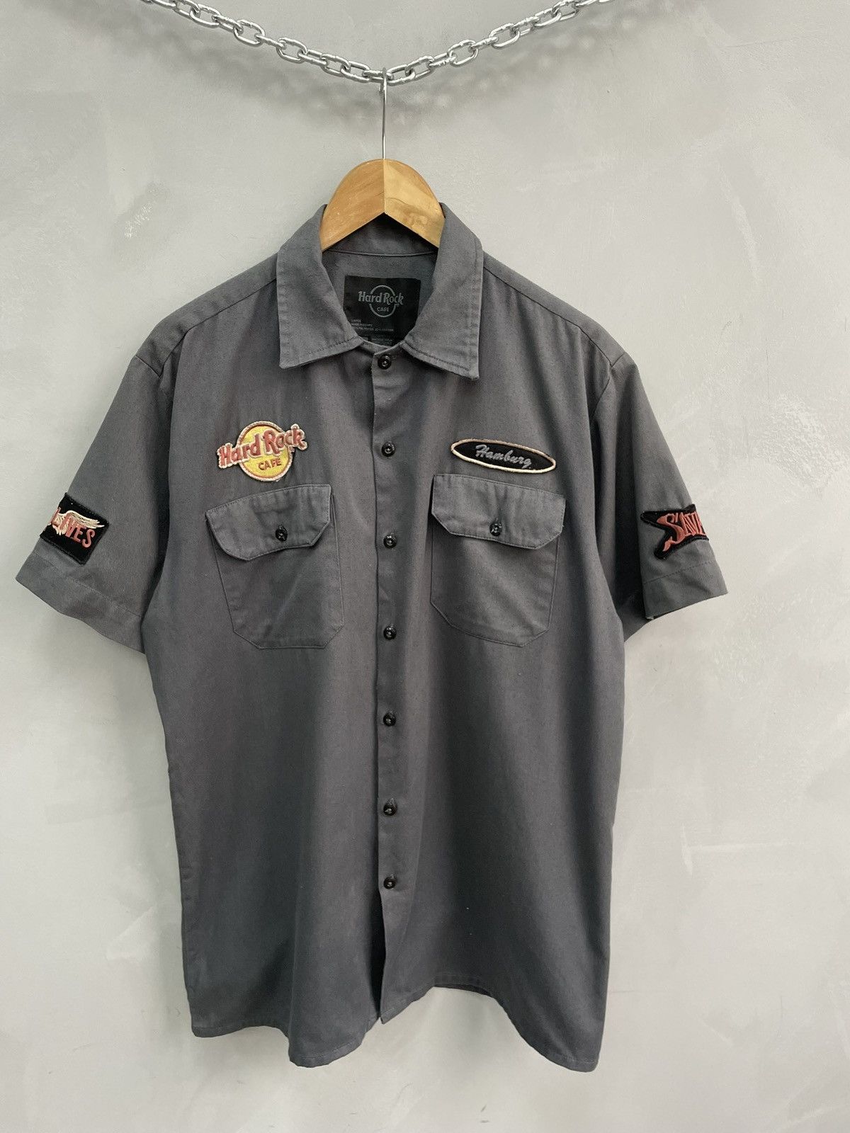 Hard Rock Cafe Retro american Hard Rock cafe y2k shirt button up Size US L / EU 52-54 / 3 - 2 Thumbnail