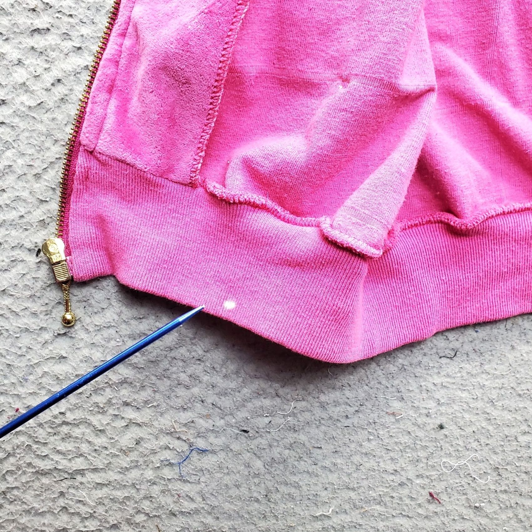 Saks Fifth Avenue Saks Fifth Avenue Folio Vest Womens PS Pink Velour Studded Sleeveless Full Zip Vest Size S / US 4 / IT 40 - 5 Thumbnail