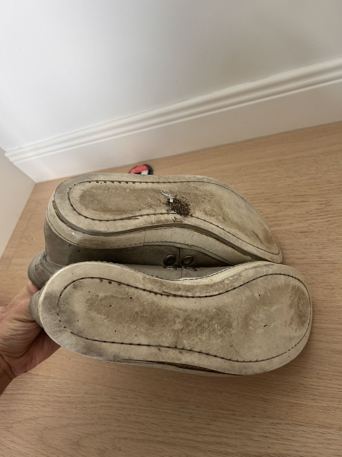 A1923 A1923 High Top Sneakers Beige Horse Size US 10 / EU 43 - 7 Thumbnail