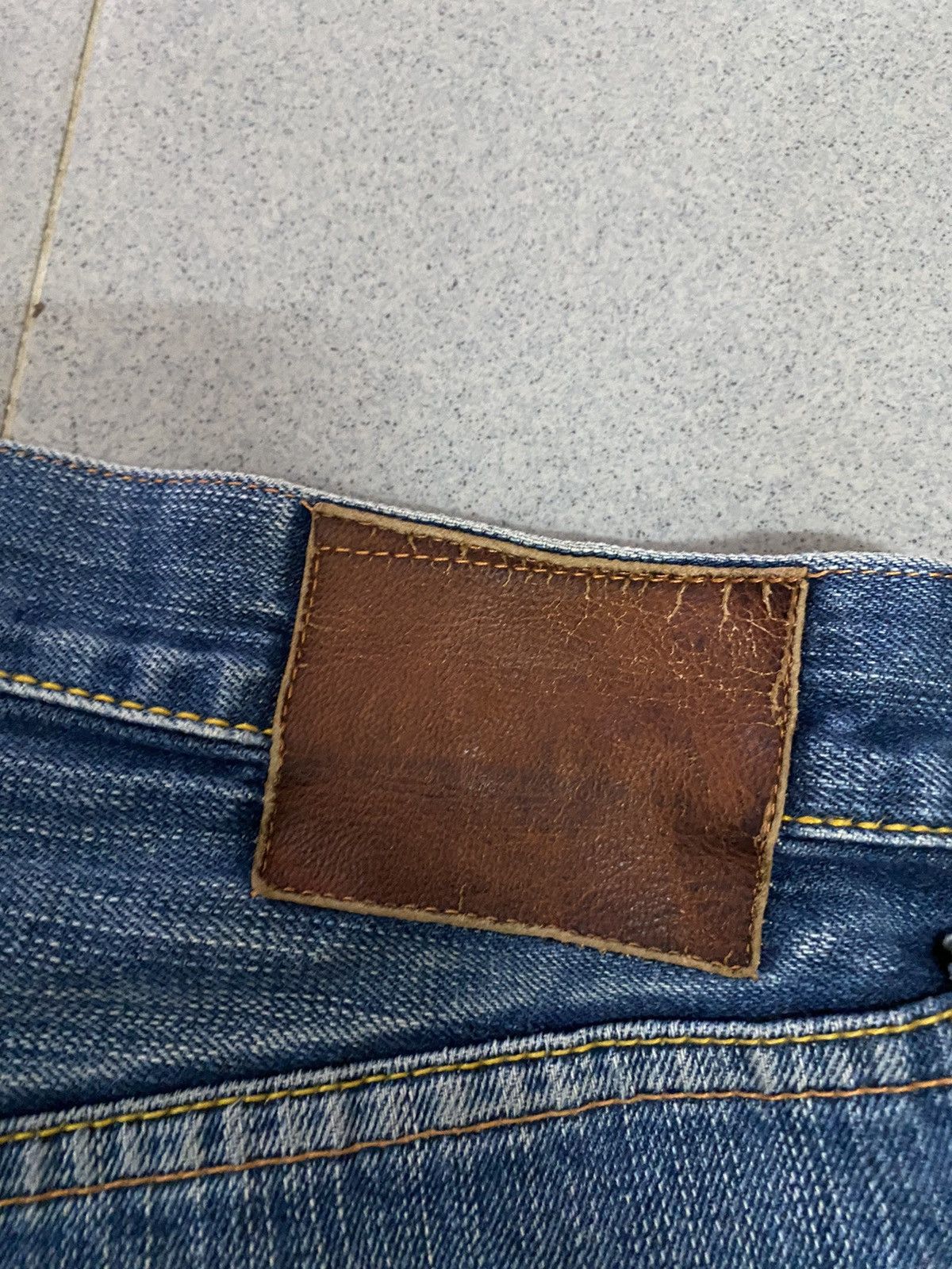 offer Vintage Evisu Distress Denim Jeans