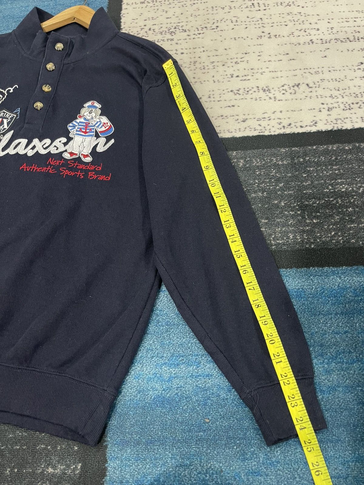 Japanese Brand Galaxson Marine Spirit Half Button Sweatshirt Size US XL / EU 56 / 4 - 13 Thumbnail