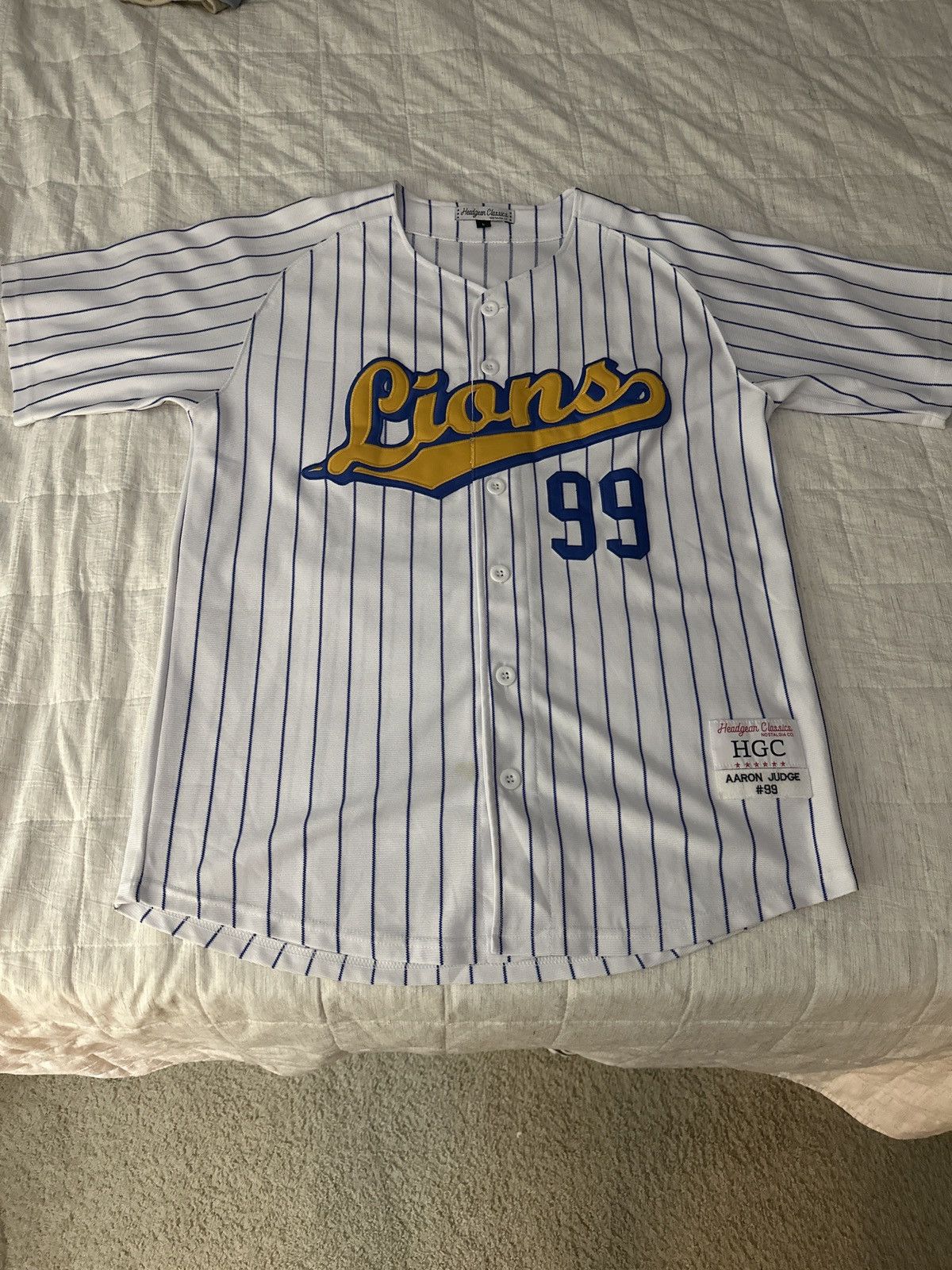 Other Aaron Judge Linden Lions High School baseball jersey Size US L / EU 52-54 / 3 - 1 Thumbnail