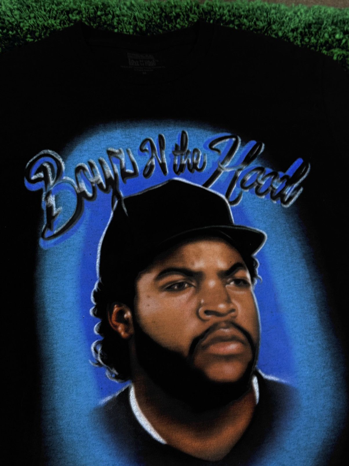 Vintage Vintage Boyz In The Hood Airbrush Portrait Ice Cube Tee Size US M / EU 48-50 / 2 - 2 Thumbnail