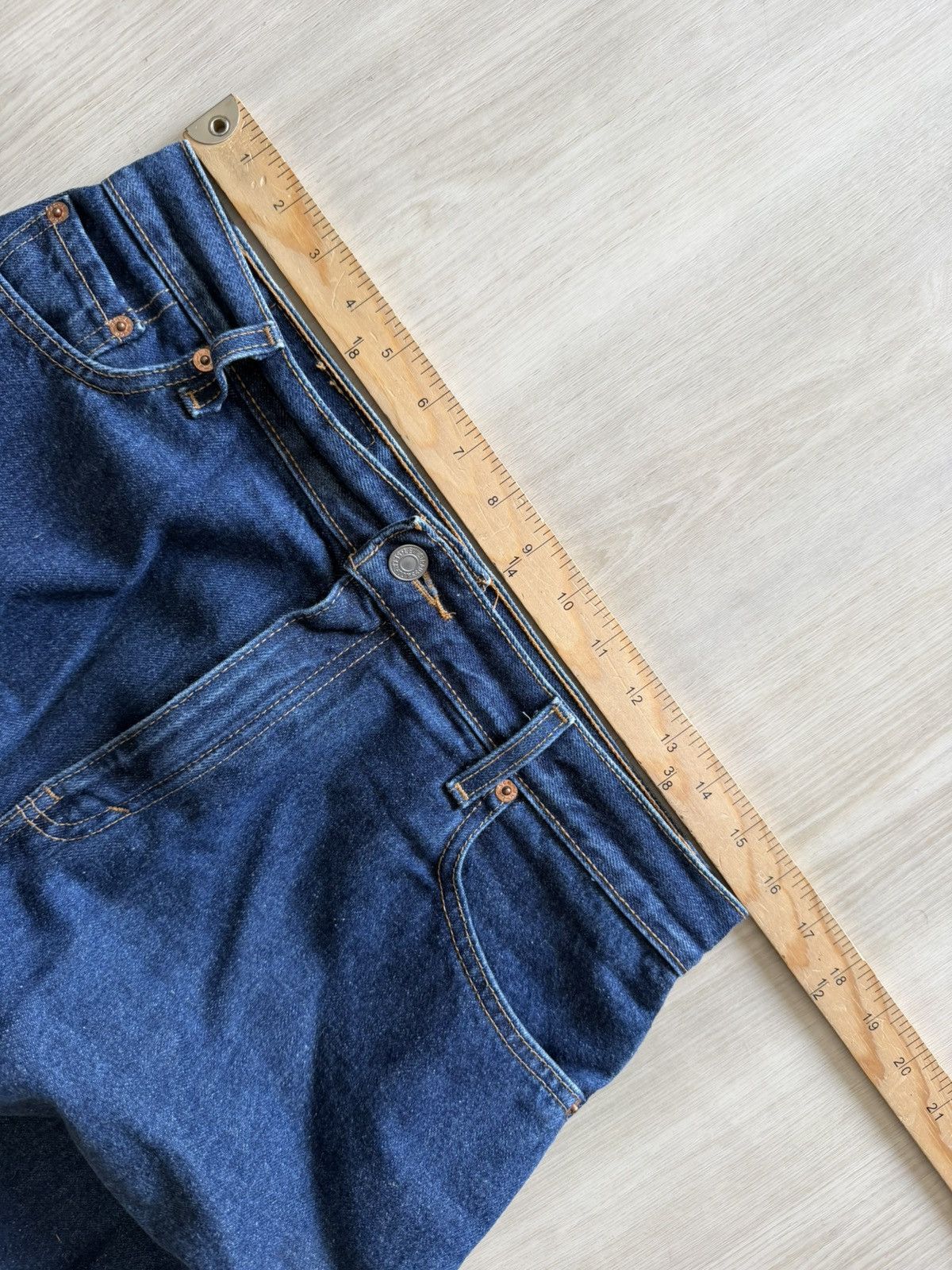 Levi's Vintage Y2K 00 Levis 550 Jeans Relaxed Fit Tapered Sz 12 Reg Size 32" / US 10 / IT 46 - 8 Thumbnail