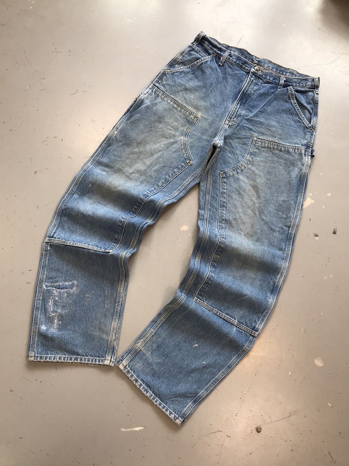 Carhartt Vintage Carhartt B73 DST Double knee denim Size US 36 / EU 52 - 3 Thumbnail