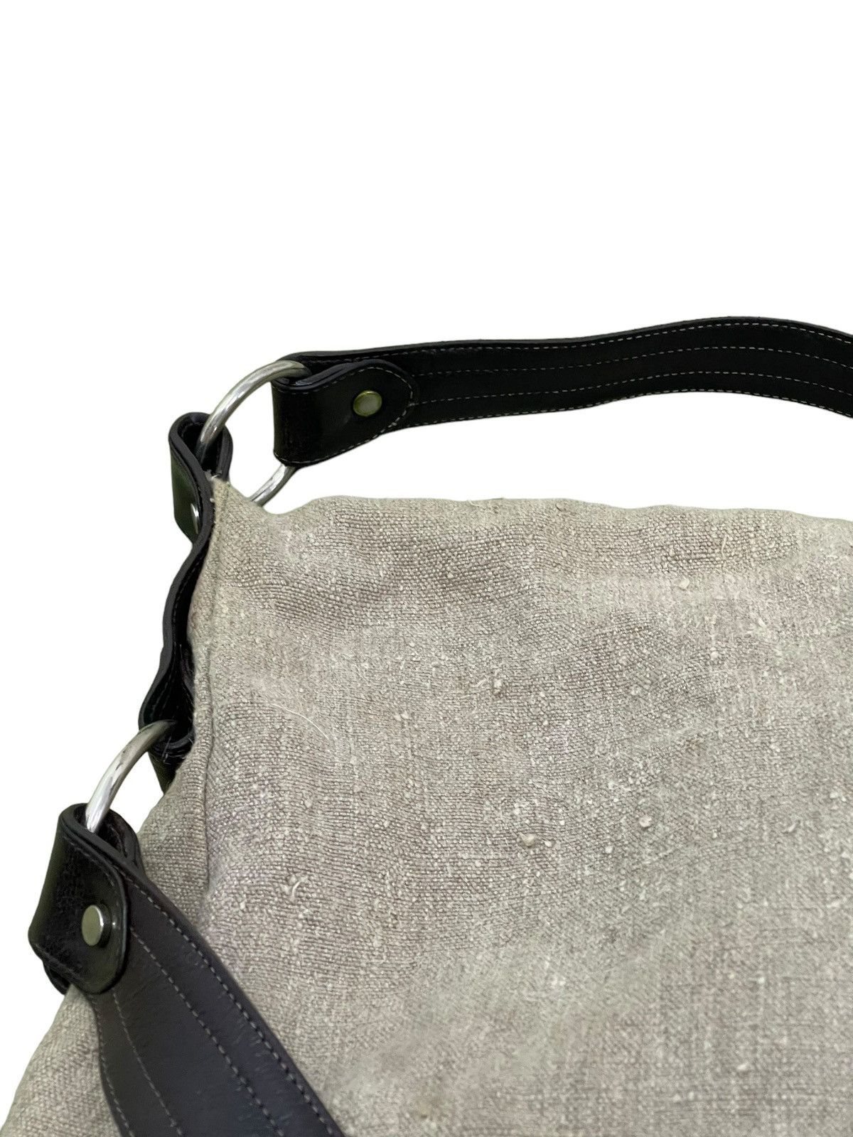 Japanese Brand Hemp Linen Leather Kale Shoulder Bag 3🟩 Size ONE SIZE - 14 Thumbnail