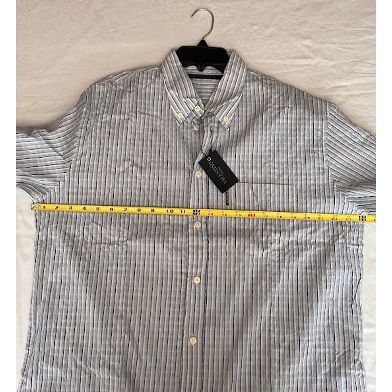 Valentino Vintage 80s New Valentino Jeans Shirt Stripe Seersucker Size US XL / EU 56 / 4 - 9 Thumbnail