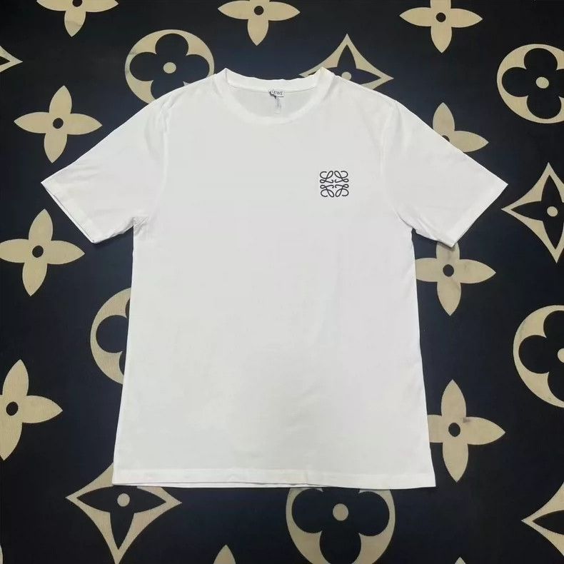 Loewe Loewe White Classic Embroidered Logo T-shirt - dmc Size US M / EU 48-50 / 2 - 1 Thumbnail