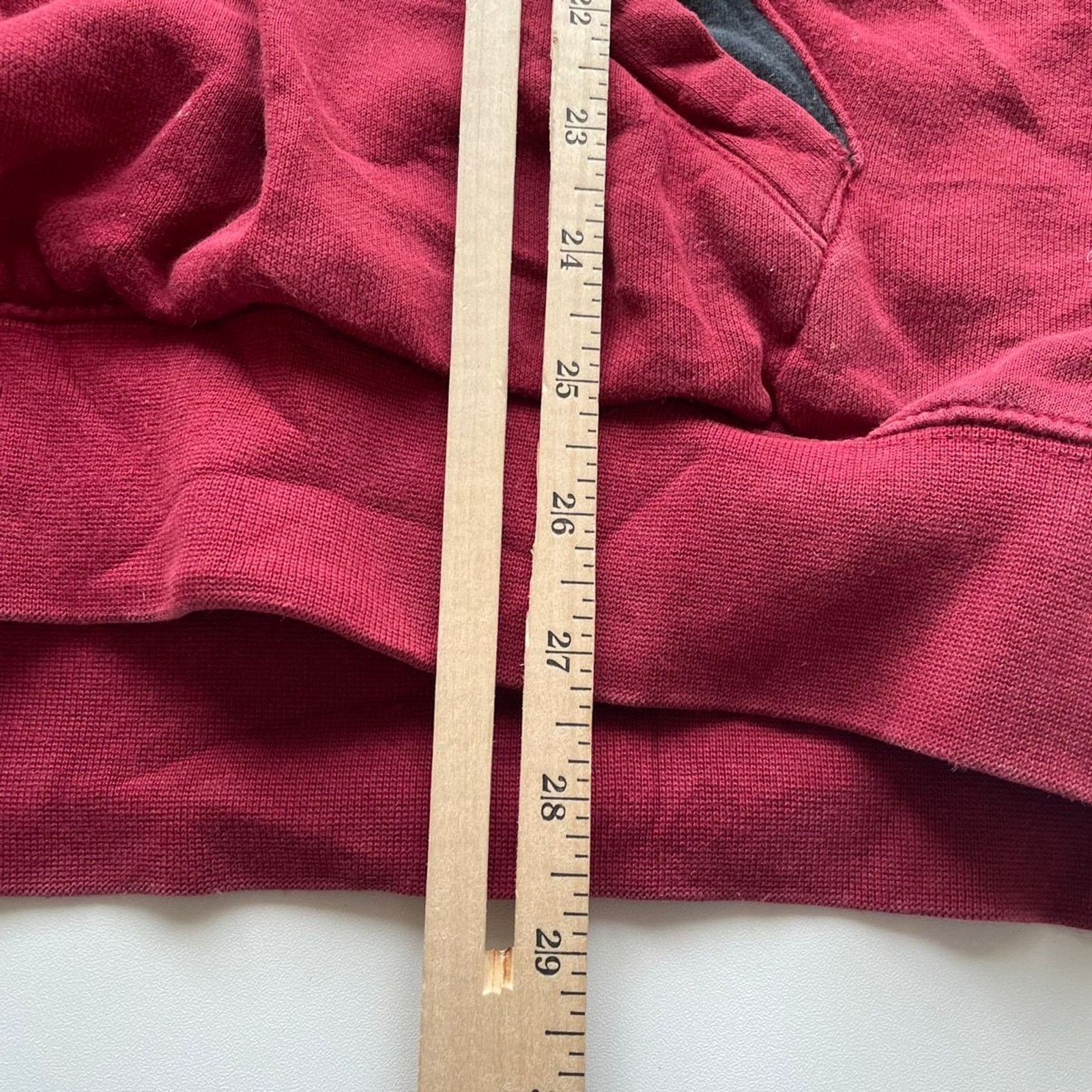 Nike Vintage Y2K Nike Hoodie 2XL Swoosh Logo Faded Burgundy Red Size US XXL / EU 58 / 5 - 6 Thumbnail