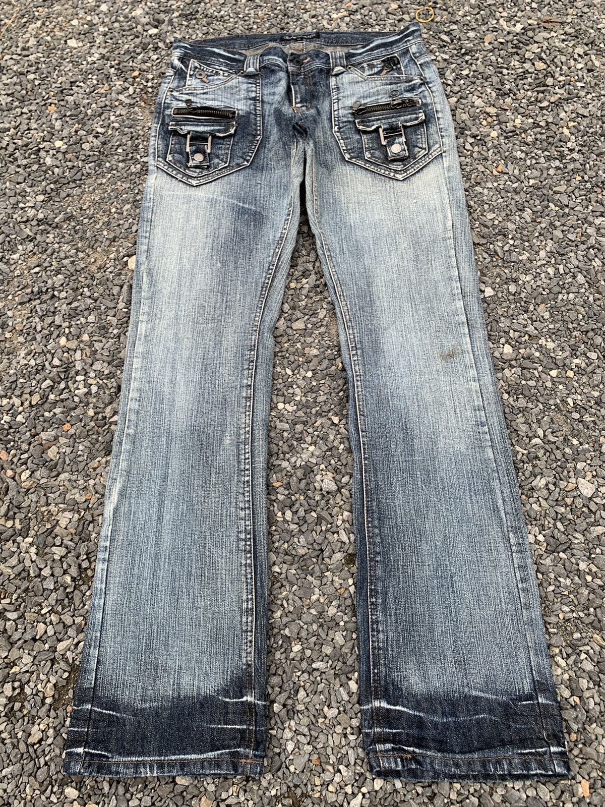 Tornado Mart FLARE IN THE ATTIC PUNK STYLE JAPANESE DISTRESSED DENIM Size US 32 / EU 48 - 1 Thumbnail