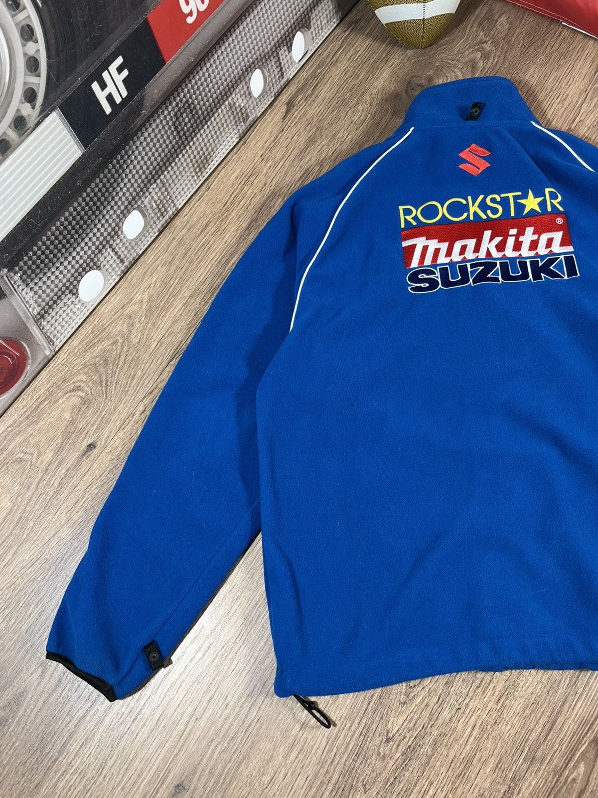 Vintage Vintage Suzuki Racing Fleece Jacket Size US L / EU 52-54 / 3 - 12 Thumbnail