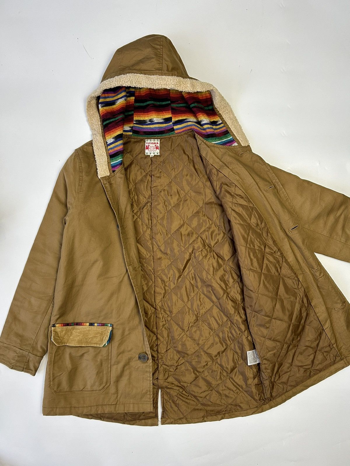 Japanese Brand × Vintage TITICACA NATIVE STYLE PARKA JACKET Size US S / EU 44-46 / 1 - 2 Thumbnail