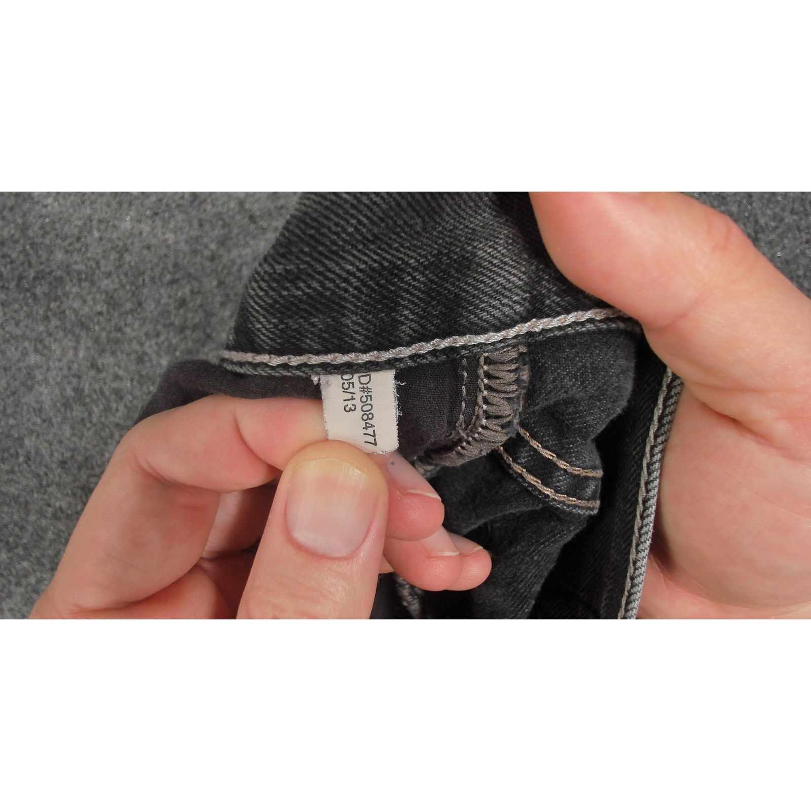 Express Express Faded Black Wash Distressed Denim Jeans 36x30 Size US 36 / EU 52 - 9 Thumbnail