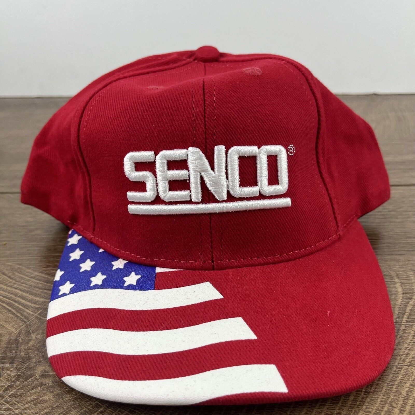Other SENCO USA Hat Senco Red Cap Hat Adjustable Hat Red Adult Hat Size ONE SIZE - 3 Thumbnail