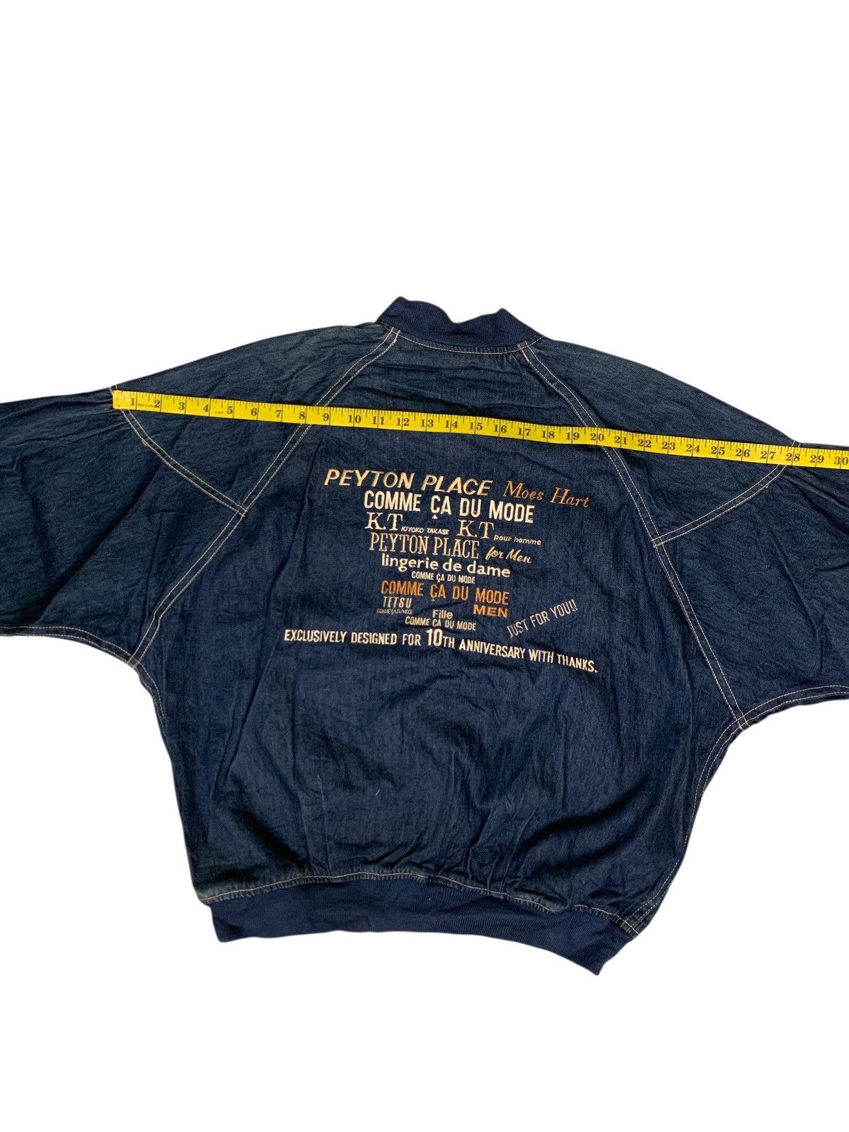 Japanese Brand Rare Design Peyton Place 10th Anniversary Denim Jacket Size XL / US 12-14 / IT 48-50 - 12 Thumbnail
