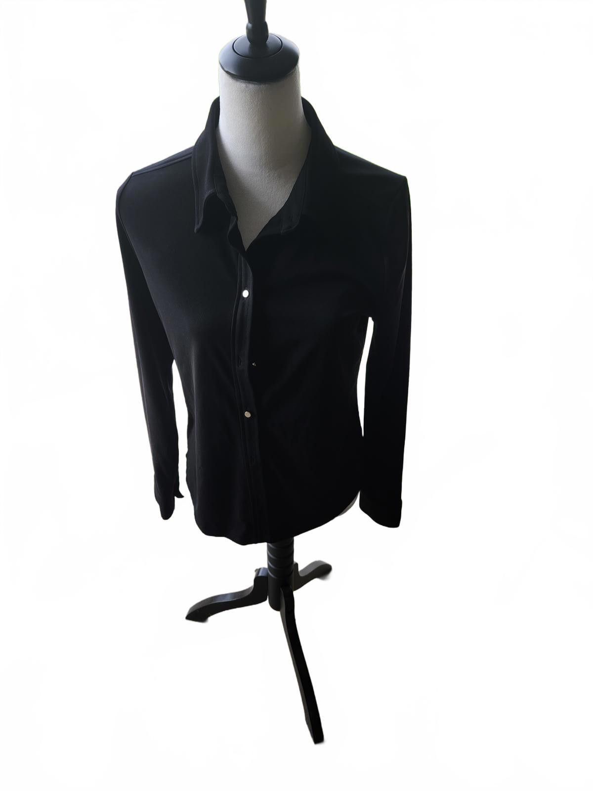 Designer Liz Clairborne M Black blouse Size M / US 6-8 / IT 42-44 - 1 Thumbnail