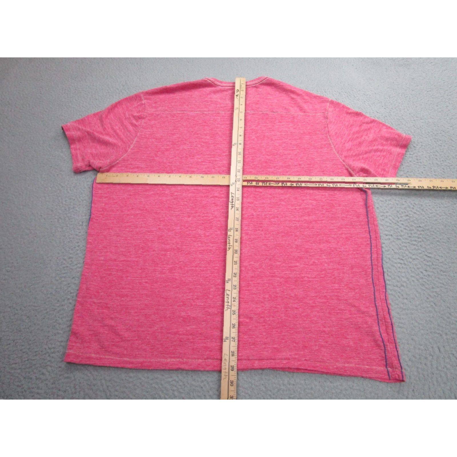 Tommy Bahama VINTAGE Tommy Bahama Shirt Men Raglan Short Sleeve Crew Neck 3XL Pink Heather Relax Tee Size US XXL / EU 58 / 5 - 5 Thumbnail