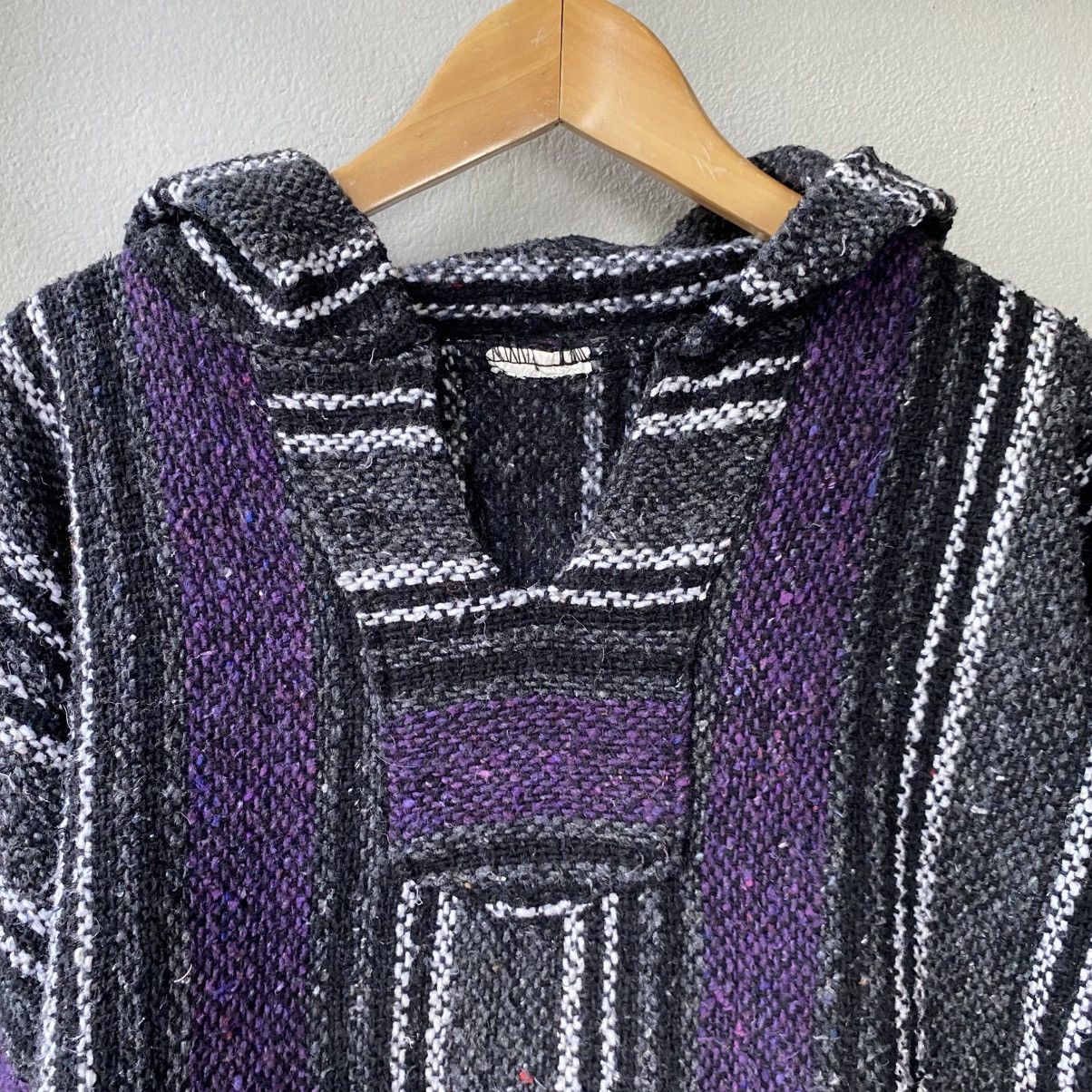 Vintage Black & Purple Striped Baja Hoodie Size US M / EU 48-50 / 2 - 4 Thumbnail