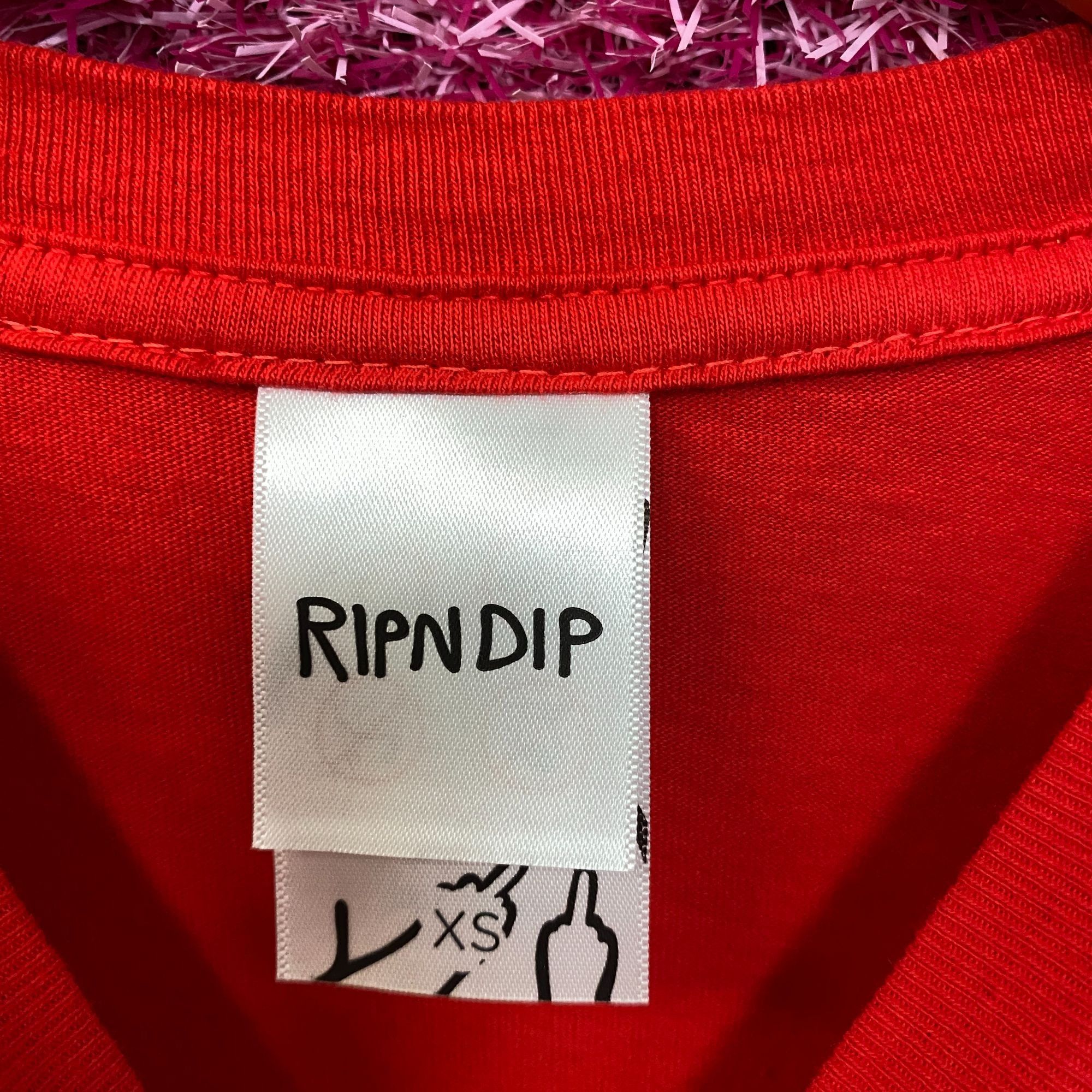 RIPNDIP RIPNDIP Lord Nermal Break Yo Self Alien Red T-Shirt Extra Sm Size XS / US 0-2 / IT 36-38 - 4 Thumbnail