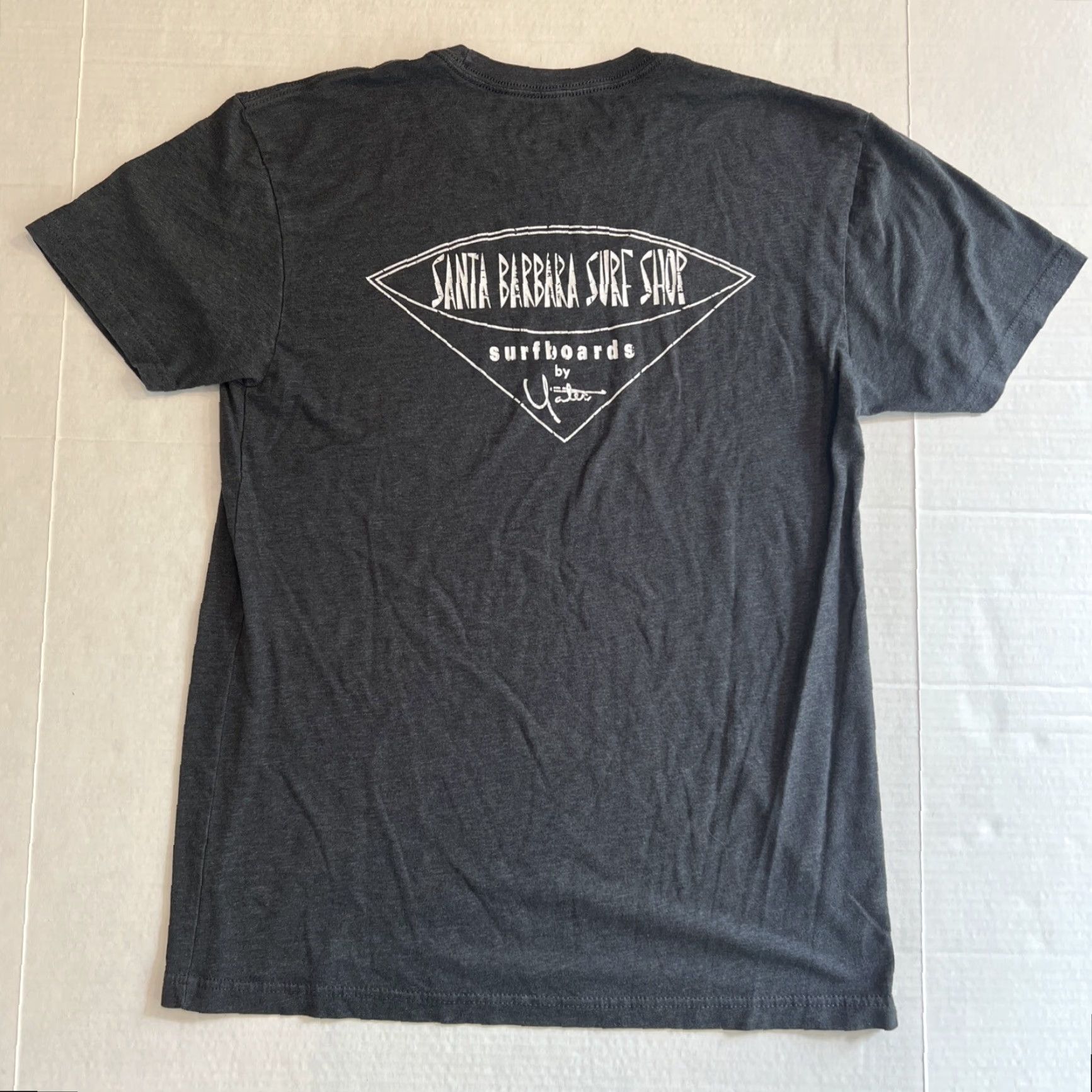 Vintage VINTAGE Santa Barbara Surf Shop Yater Surfboards Shirt Medium Gray Surfer Shaper Mens T-Shirt Short Sleeve Crew Neck Logo Graphic Print Size US M / EU 48-50 / 2 - 6 Thumbnail