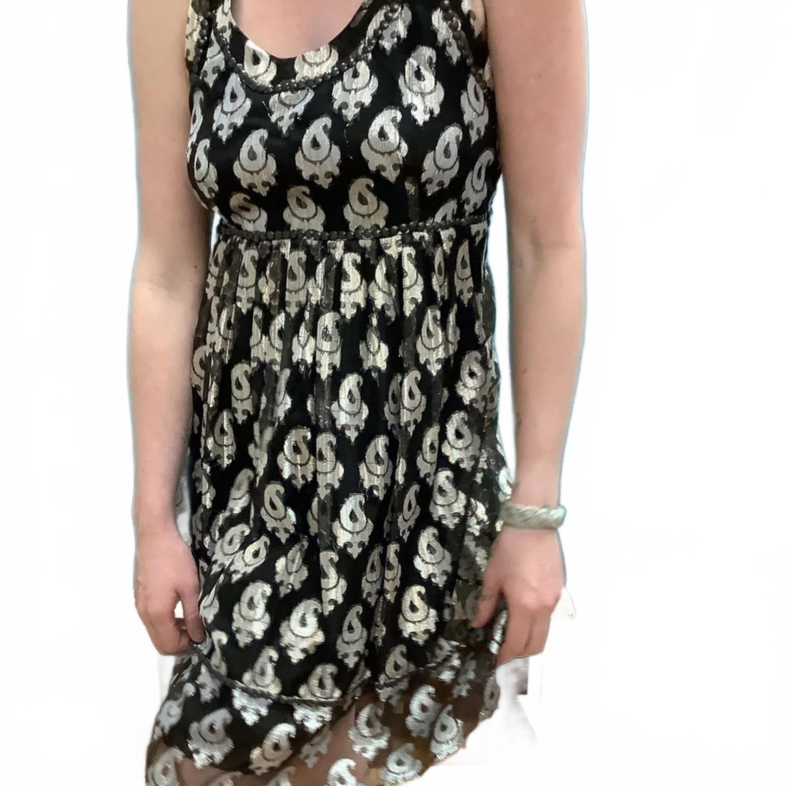Free People Free People 8 Metallic Brown Silver Studded Mini Dress Size M / US 6-8 / IT 42-44 - 6 Thumbnail