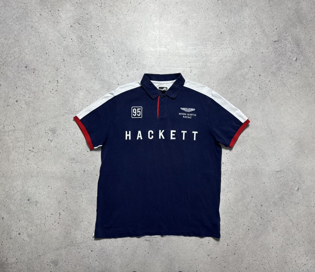 Hackett Hackett Aston Martin Racing #95 Vintage Polo Shirt Size US L / EU 52-54 / 3 - 1 Thumbnail