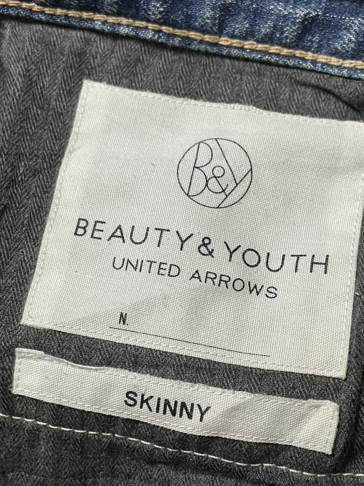 United Arrows × Vintage United Arrows x Beauty Youth Distressed Denim Jeans (117) Size US 35 - 7 Thumbnail