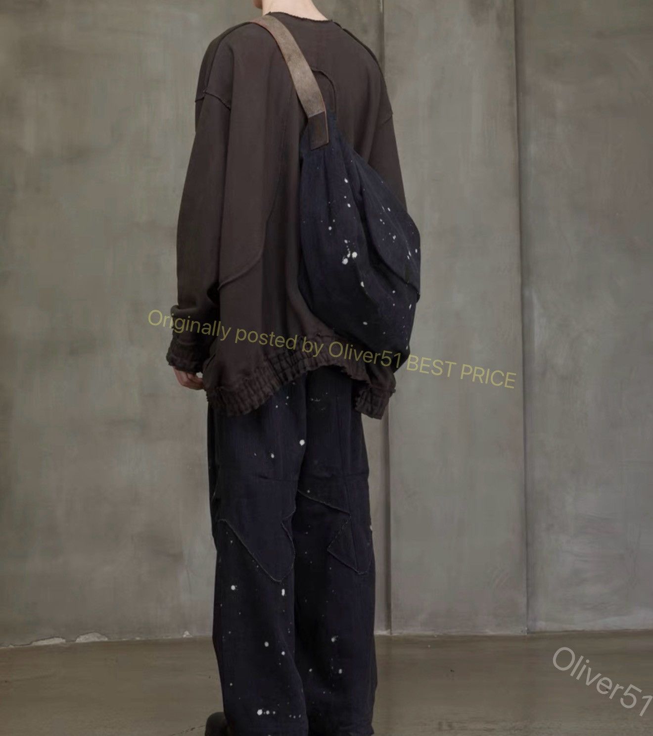 Ziggy Chen Ziggy Chen x Iolom 24AW ink‑splatter large bag YYYY17/2610 Size ONE SIZE - 3 Thumbnail