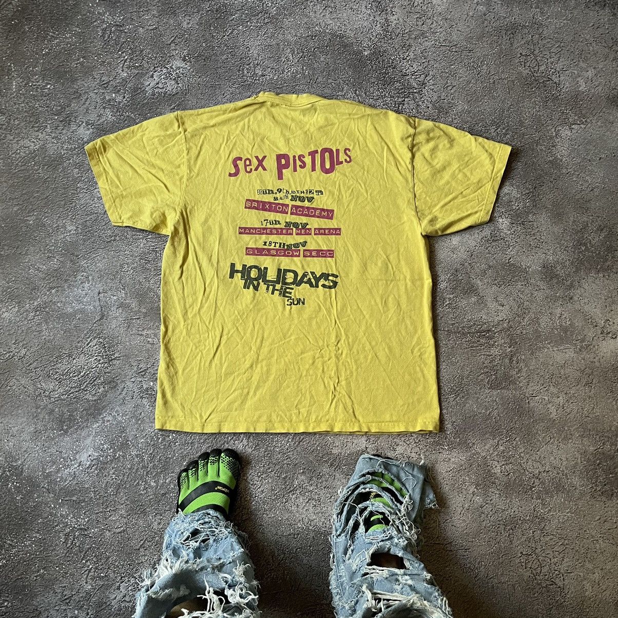Vintage Vintage Y2K Sex Pistols Graphic Tee Sun Faded Yellow Punk XL Size US XL / EU 56 / 4 - 6 Thumbnail