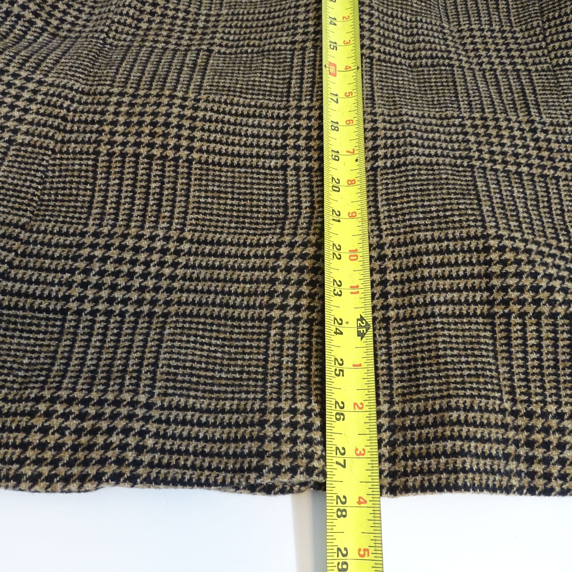 Banana Republic Banana Republic Women Glen Plaid Blazer Brown Black Wool 18 Size XXL / US 16-18 / IT 52-54 - 13 Thumbnail