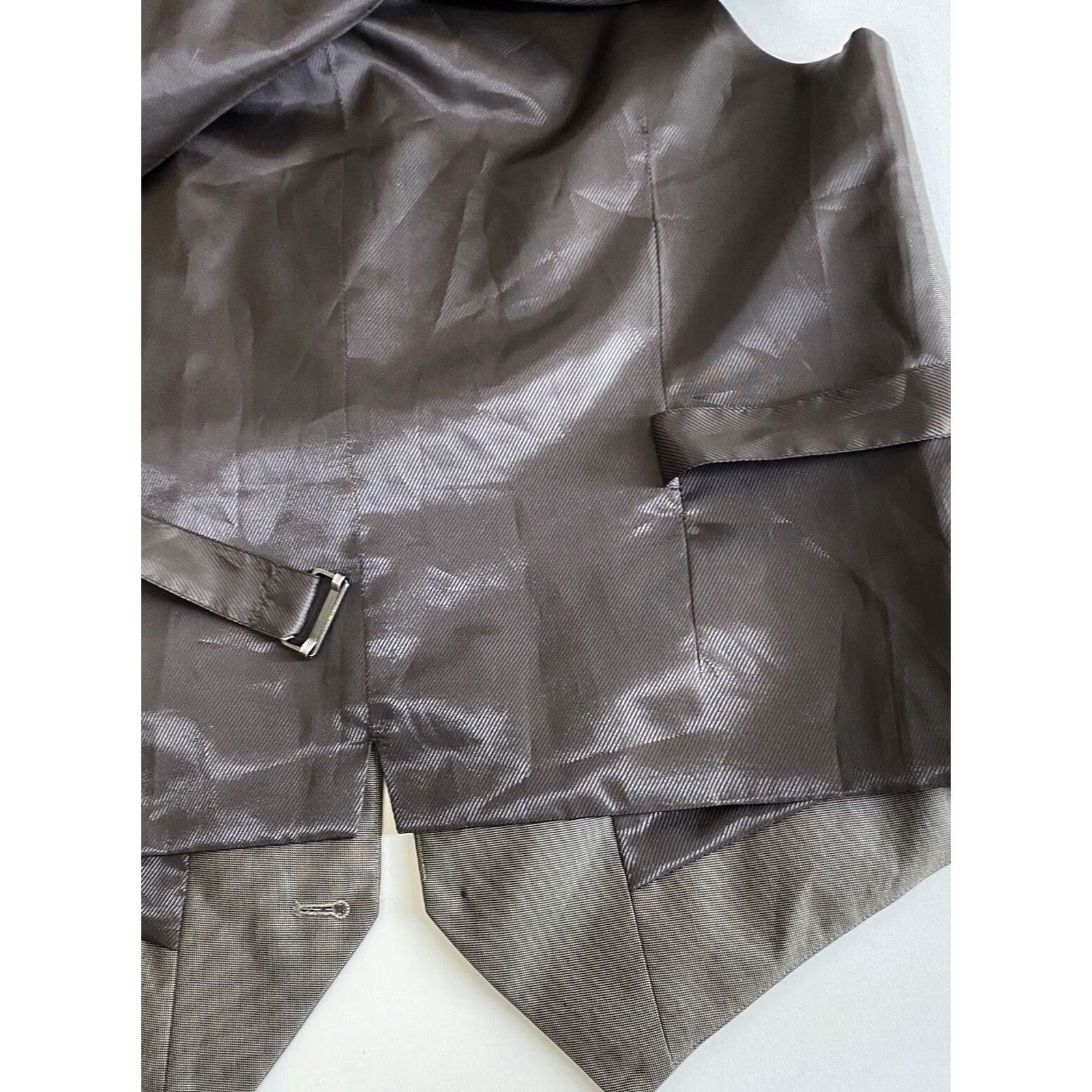 Perry Ellis Perry Ellis Grayish Poly Button Vest Medium M VEST Shirt Mens Vest Size US M / EU 48-50 / 2 - 5 Thumbnail