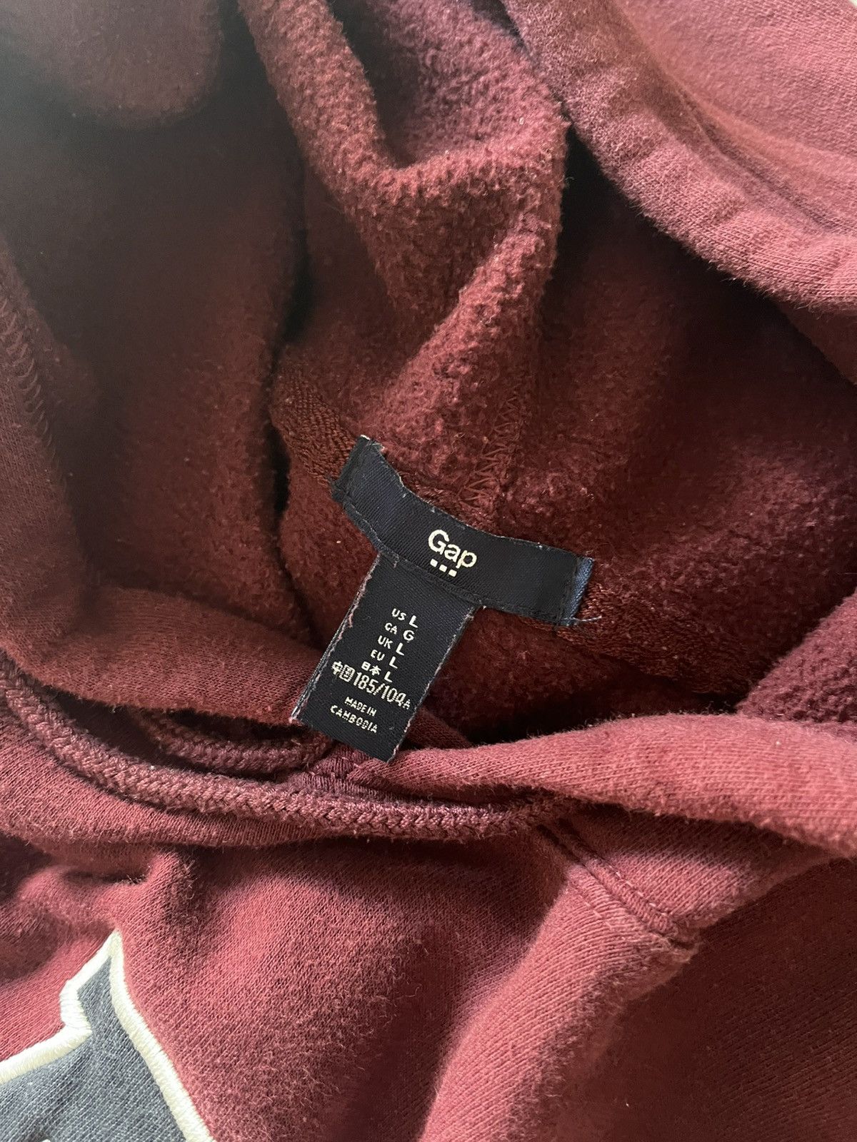 Gap Red Gap Hoodie Size US L / EU 52-54 / 3 - 3 Thumbnail