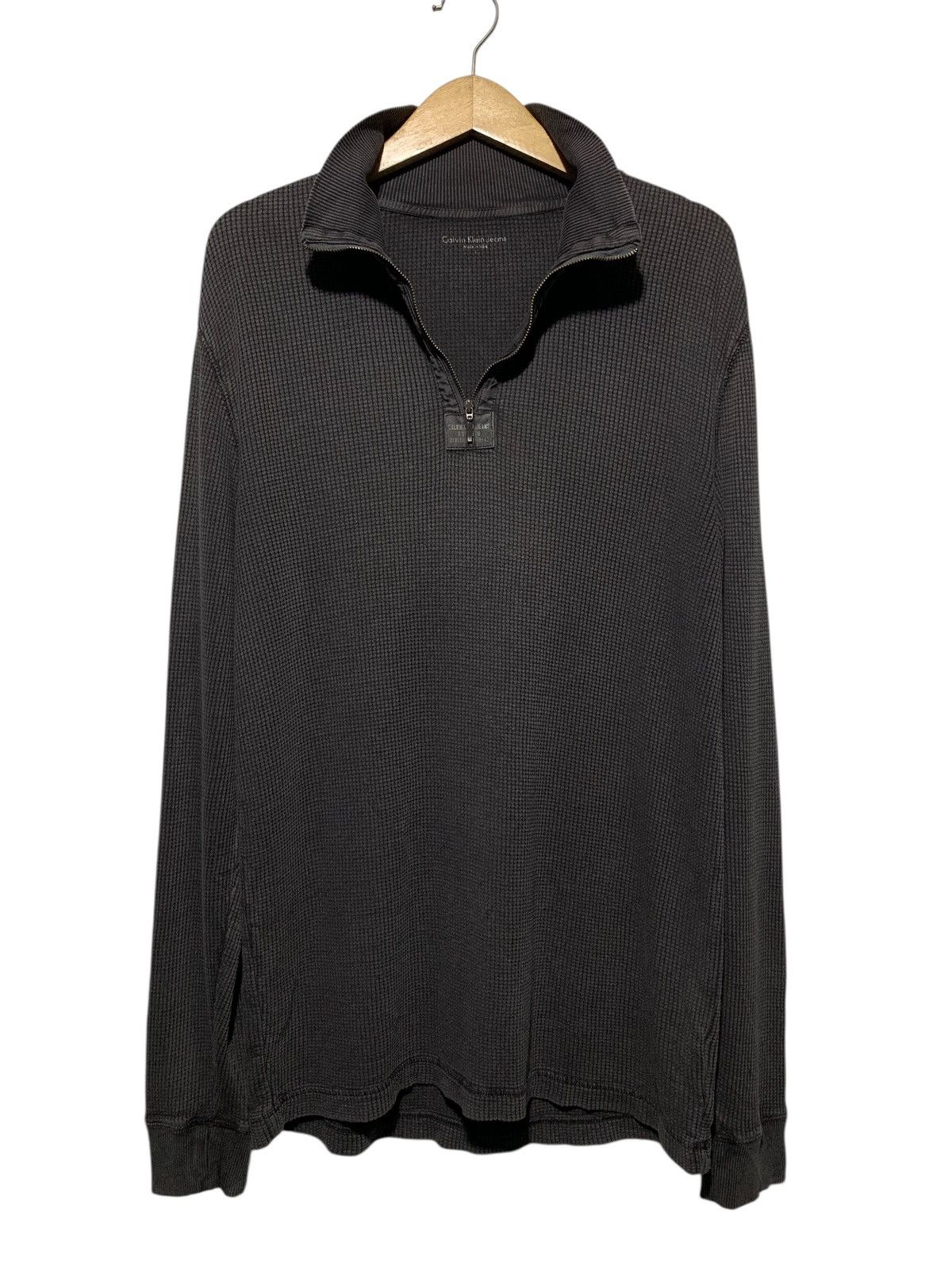 Calvin Klein Archive Y2k Calvin Klein zip turtle neck thermal longsleeve Size US L / EU 52-54 / 3 - 3 Thumbnail