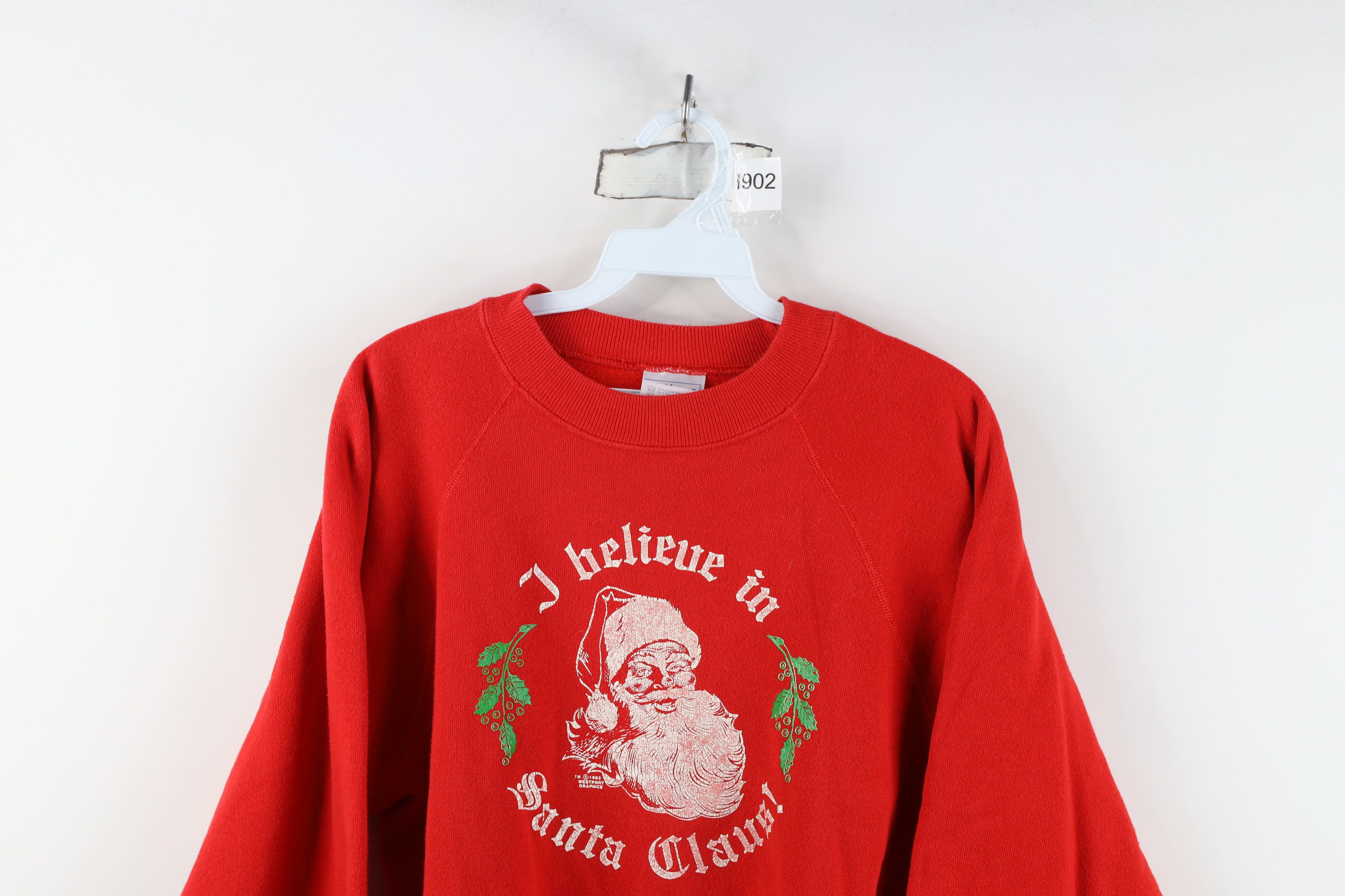Vintage Vintage 80s Old English Christmas Santa Claus Sweatshirt USA Size L / US 10 / IT 46 - 2 Thumbnail