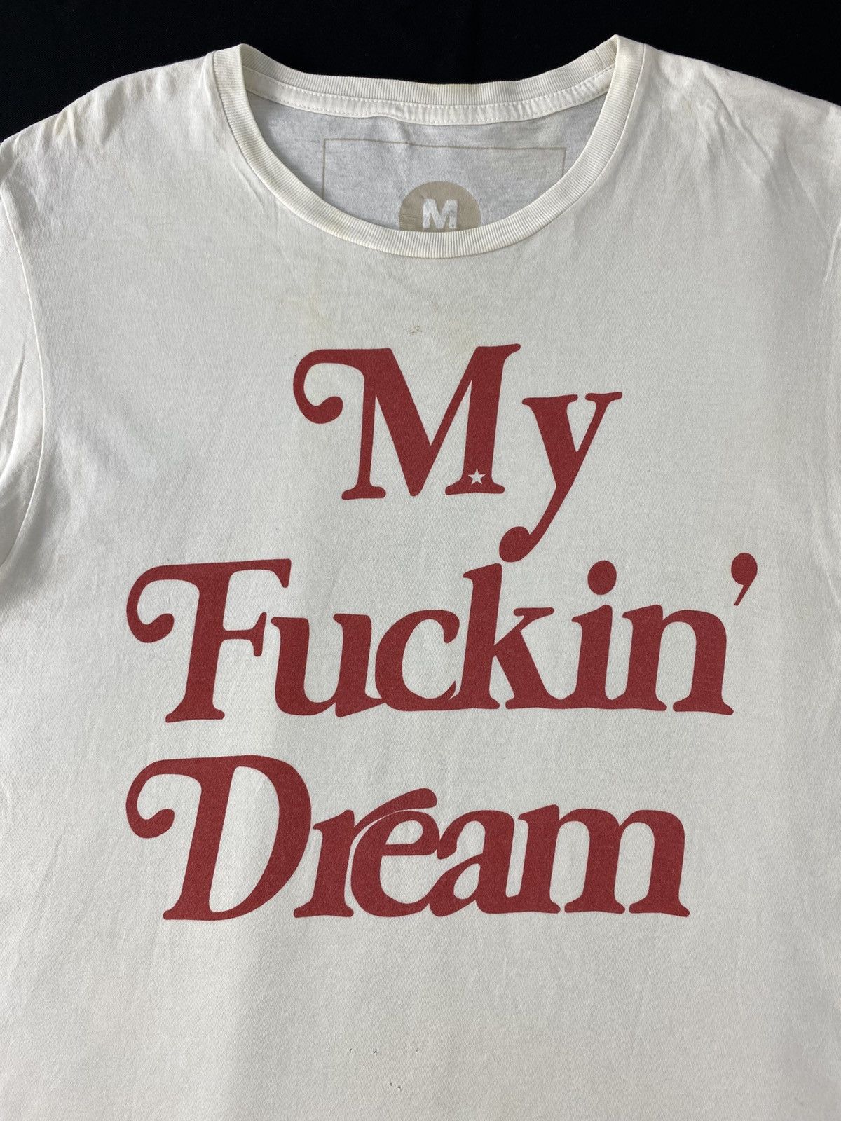 Other Hype Japanese Brand My Fuckin’ Dream Red Font Printed Tee Size US S / EU 44-46 / 1 - 4 Thumbnail