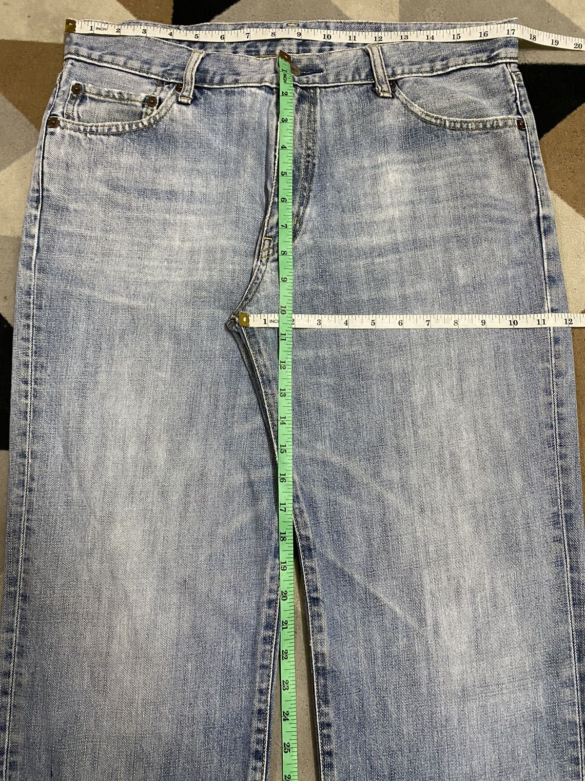 Japanese Brand Vintage Japanese Brands Faded Wash Loose Jeans Size US 34 / EU 50 - 11 Thumbnail