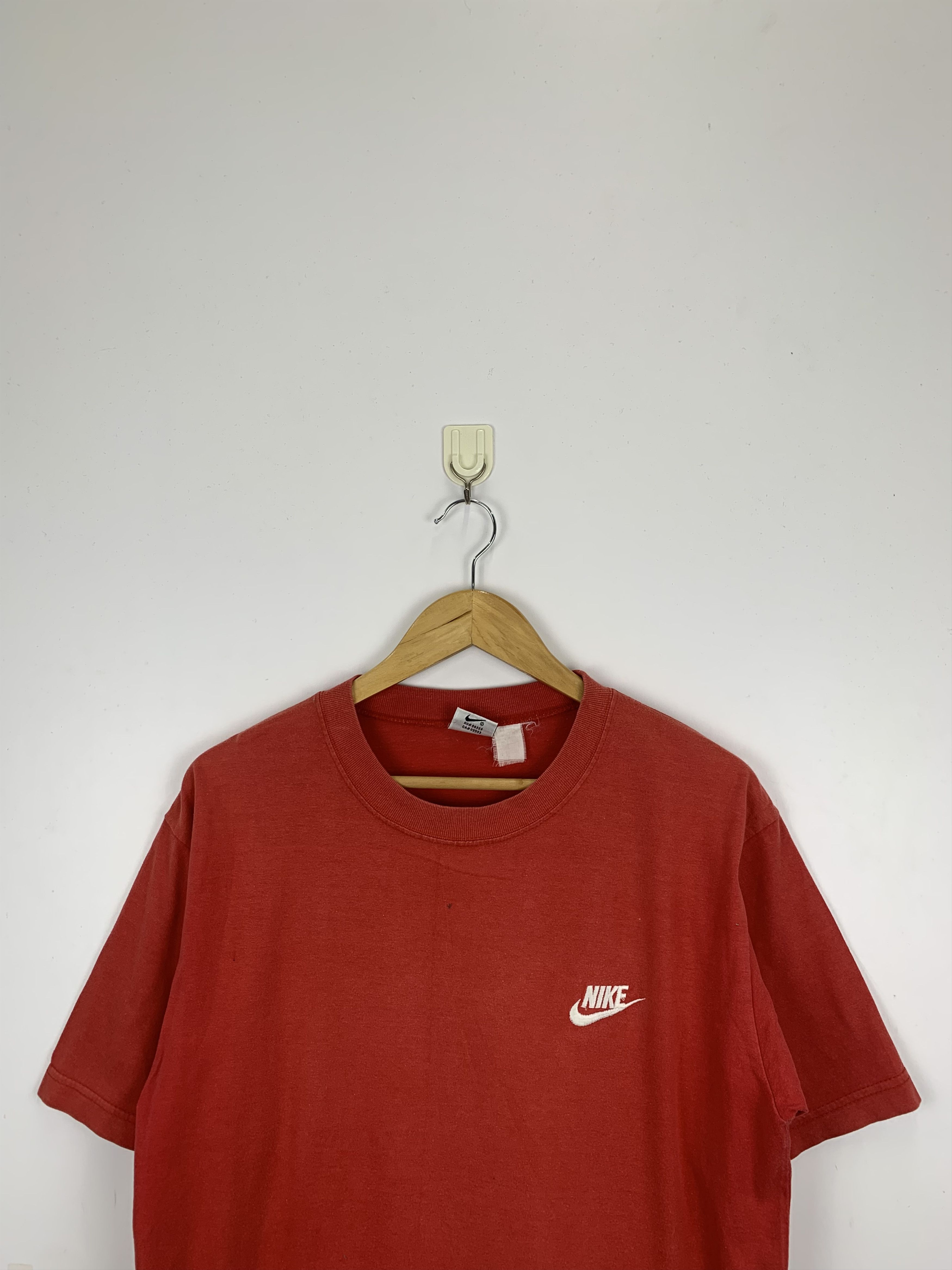 Nike × Vintage Vintage 90s Nike Small Swoosh Embroidery Tees TA0017 Size US M / EU 48-50 / 2 - 2 Thumbnail