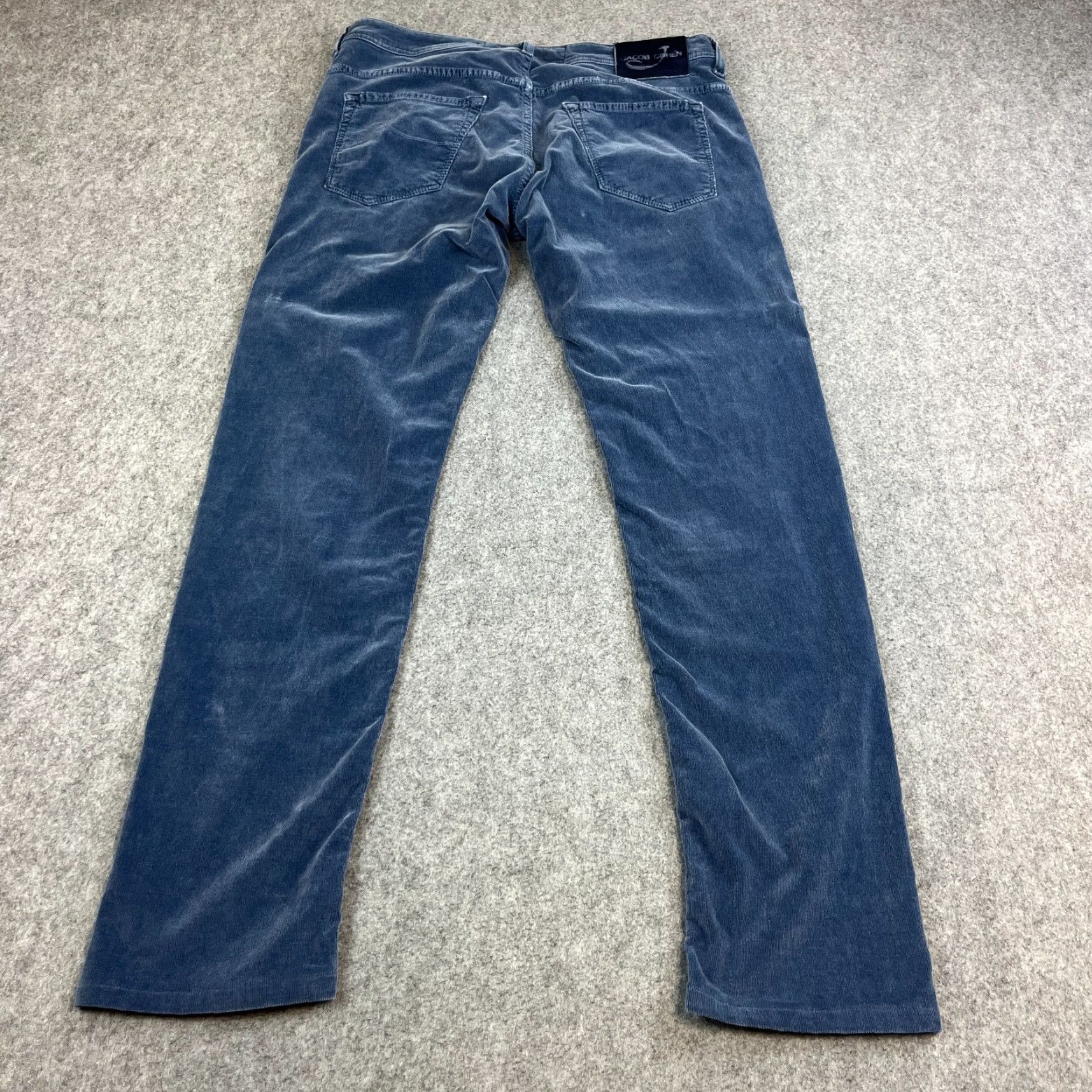 Jacob Cohen Jacob Cohen Mens Jeans Regular Tapered 34 32 Blue Corduroy Cotton Elastan 5-Pocket Denim Italy Size US 34 / EU 50 - 2 Thumbnail