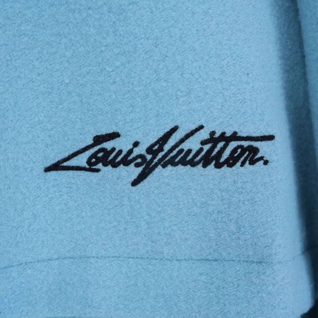 Louis Vuitton LV SS23 Half-Zip Embroidered Logo Blue 56 Size US XL / EU 56 / 4 - 3 Thumbnail