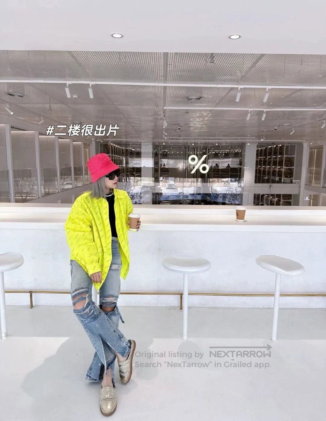 Balenciaga bright yellow long sleeve Balenciaga shirt. Size US M / EU 48-50 / 2 - 7 Thumbnail