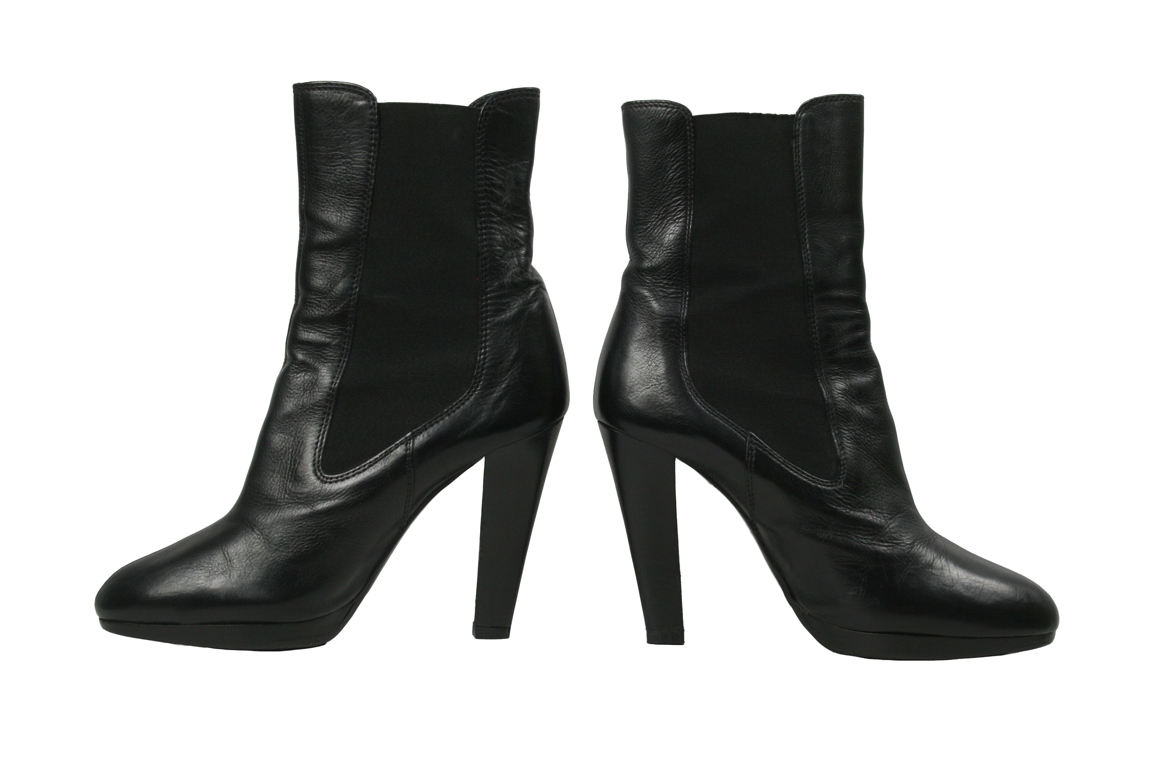 Miu Miu 00S Healed Leather Ankle Boots Vintage Size US 9 / IT 39 - 12 Thumbnail
