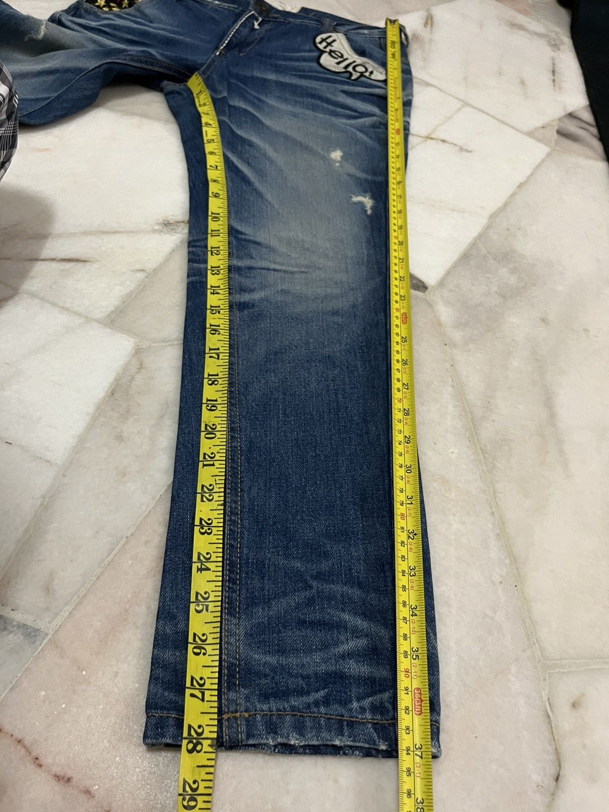 Japanese Brand Yoshitomo Nara Lolita Distressed denim jeans Size US 30 / EU 46 - 22 Thumbnail