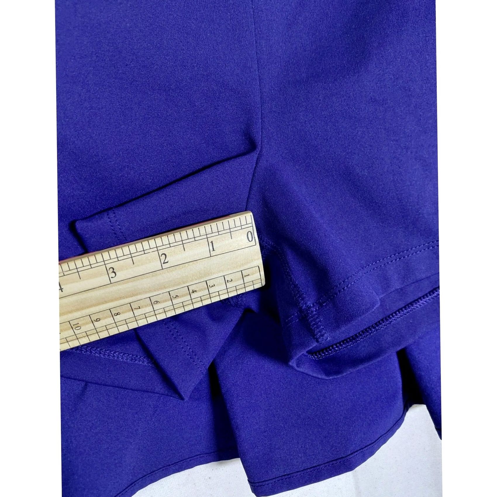 J.Crew J.Crew Blue Pleated Skirt Solid Women Size M Skort Short Spring Summer Size 32" / US 10 / IT 46 - 7 Thumbnail