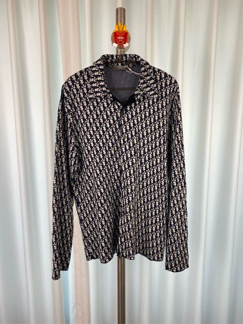 Dior Dior Brown full-print knitwear 2504-Nextarrow Size US L / EU 52-54 / 3 - 2 Thumbnail