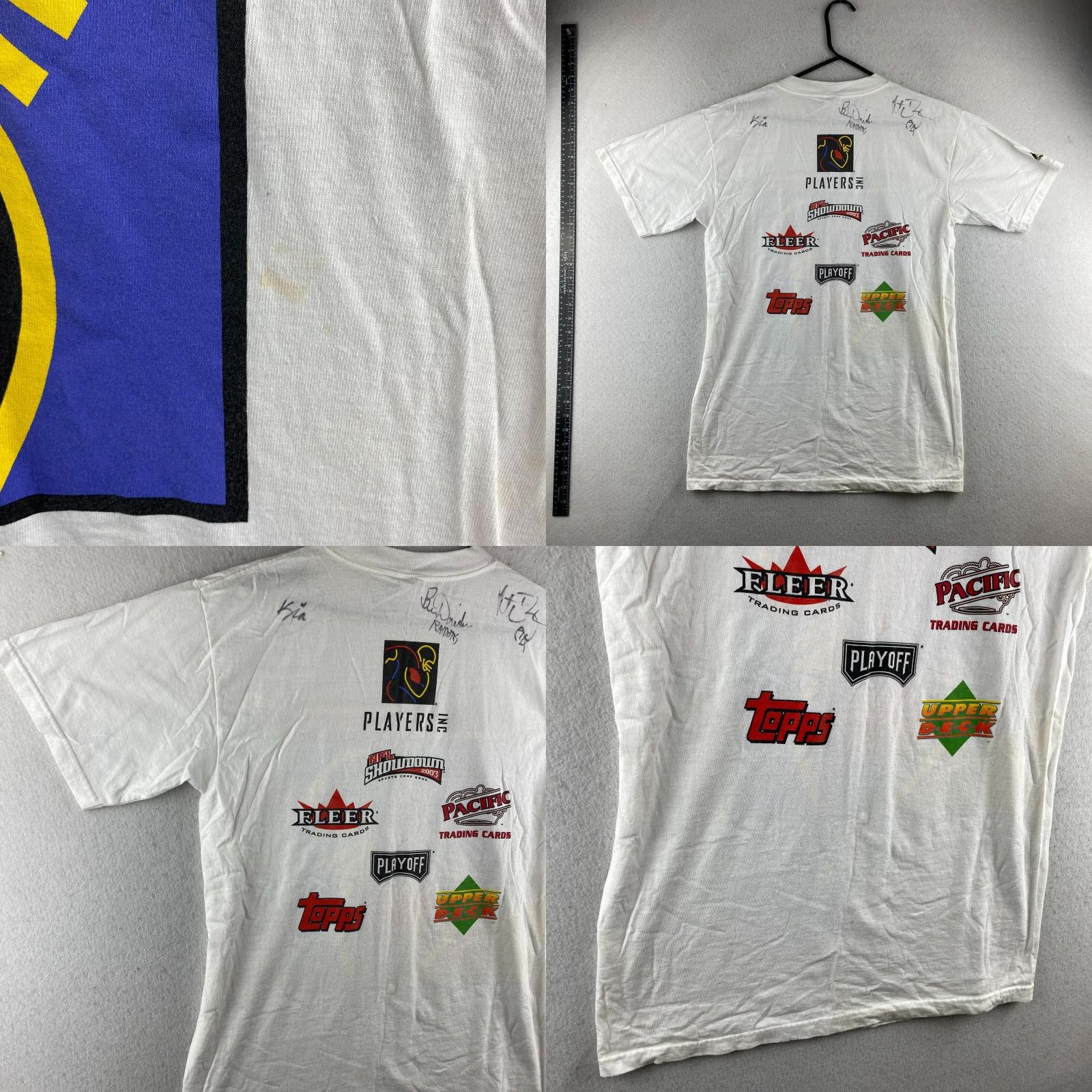 Vintage VINTAGE Majestic Shirt Mens M White Football Graphic Print Signed Player INC Size US M / EU 48-50 / 2 - 9 Thumbnail