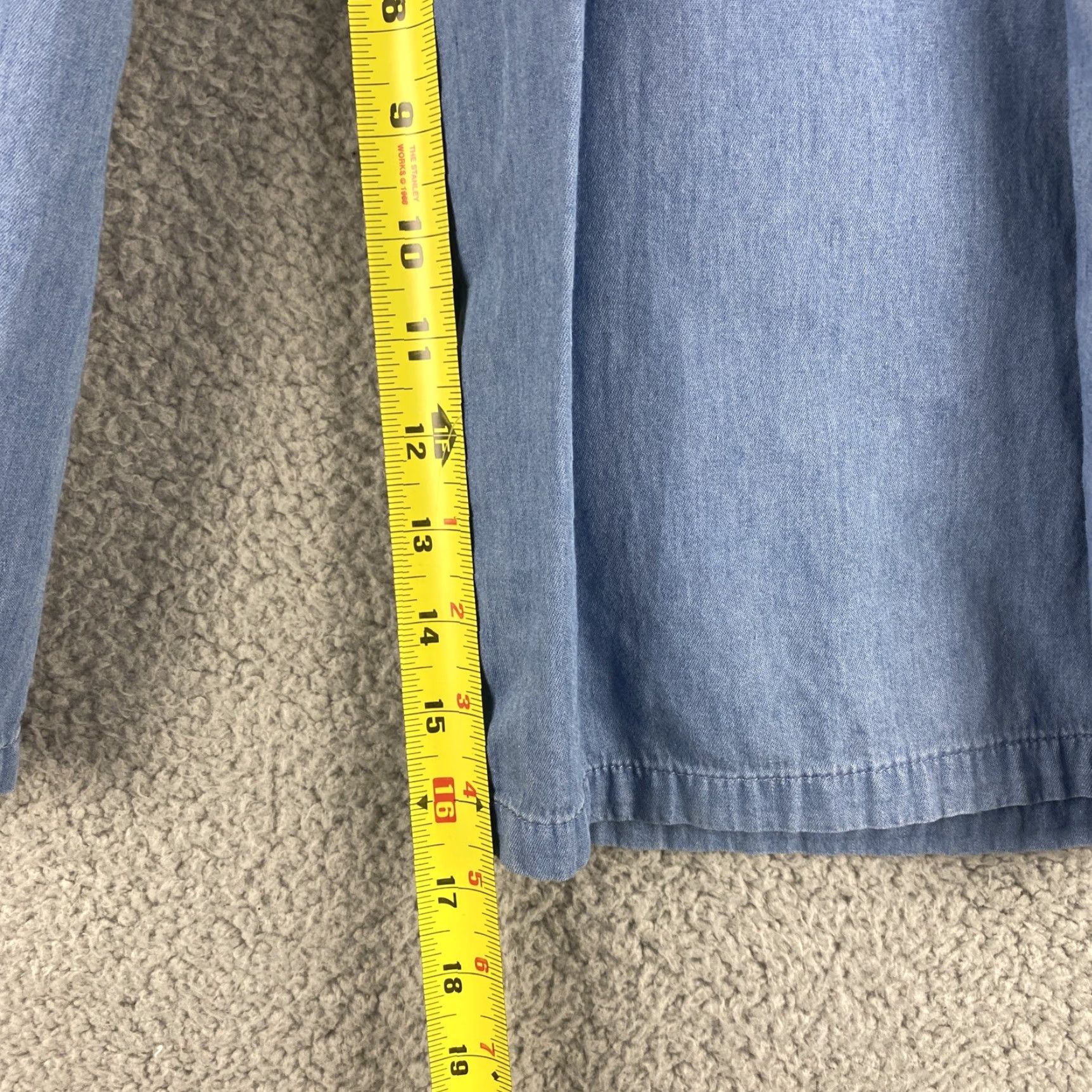 Vintage Anotah Pants Women Cropped Flare Leg Medium Wash Size 30 Blue Casual Wide-Leg Size 30" / US 8 / IT 44 - 6 Thumbnail