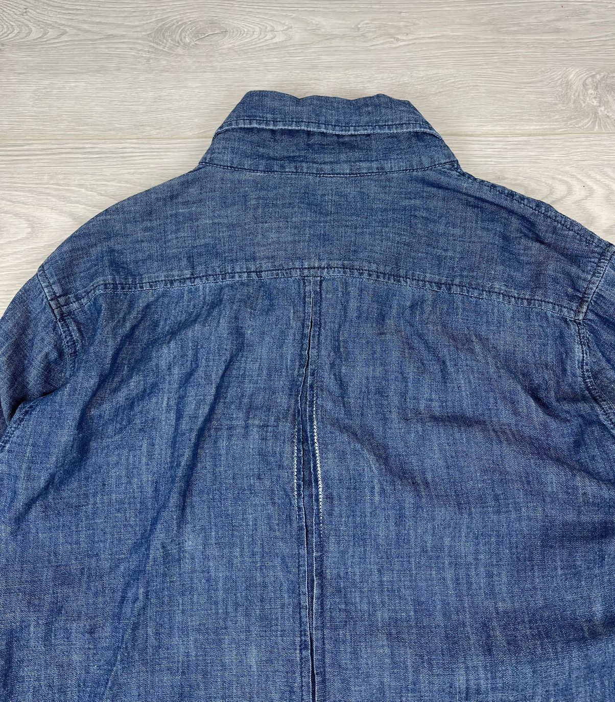 Vivienne Westwood Vivienne Westwood Anglomania Blue Denim Logo Shirt Size US L / EU 52-54 / 3 - 13 Thumbnail