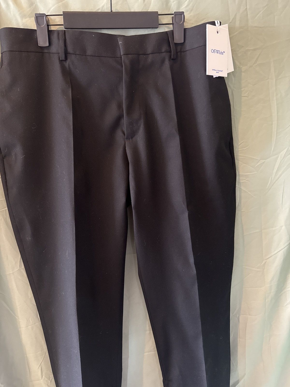 Off-White Off-White black slim jeans wool pants Size US 34 / EU 50 - 4 Thumbnail
