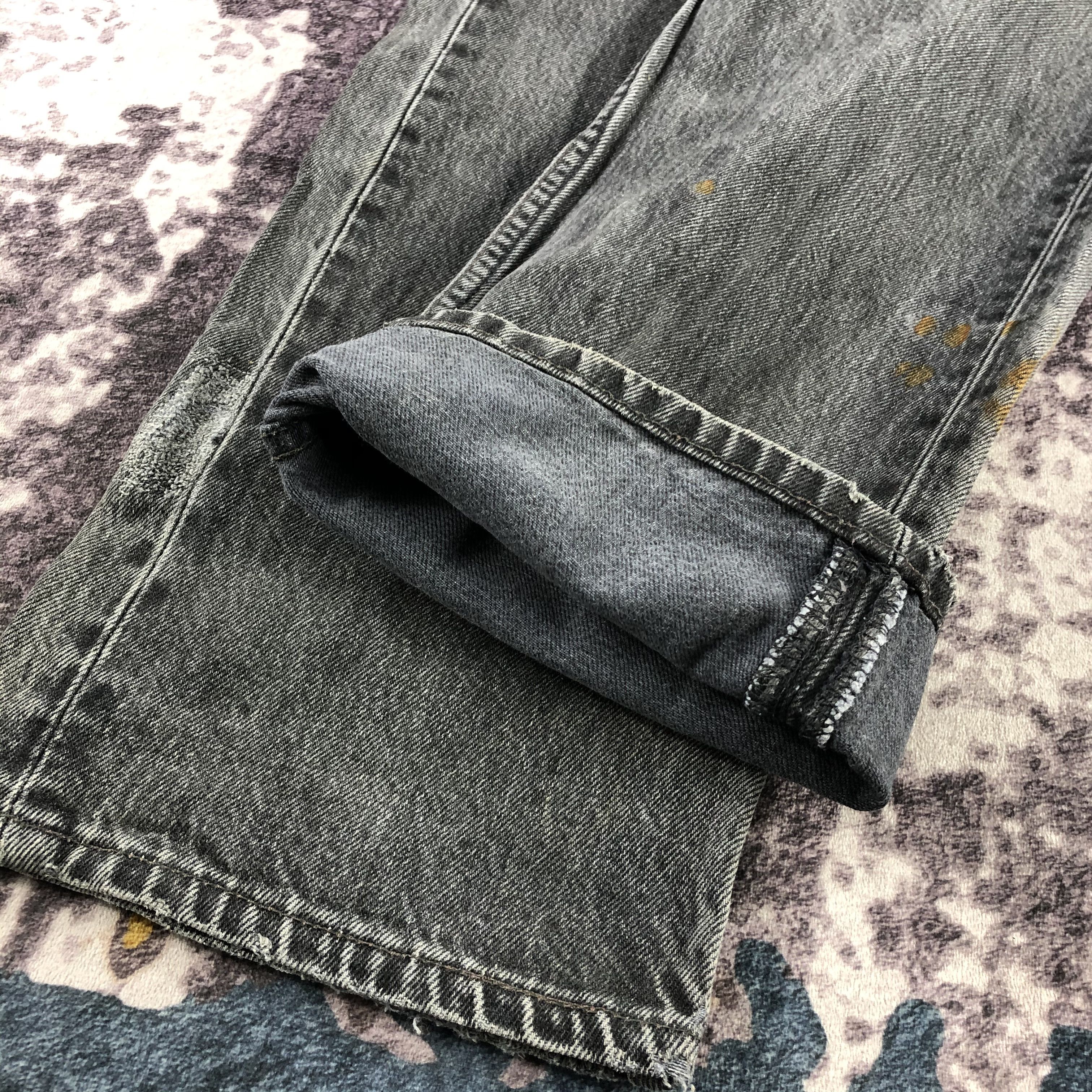 Levi's Vintage Faded Black Levis 501 Jeans-JM3040 Size US 32 / EU 48 - 9 Thumbnail