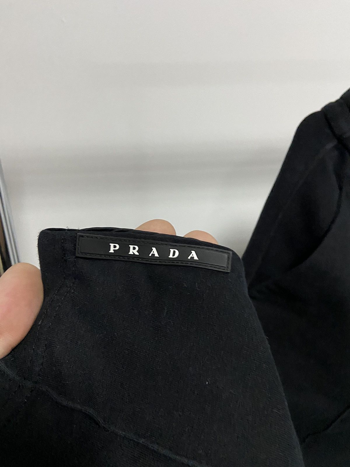 Prada × Vintage Prada cropped Pants Vintage Luxury black tab Logo Size US 32 / EU 48 - 3 Thumbnail